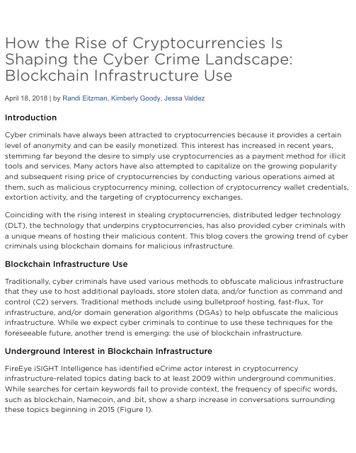 image from How The Rise Of Cryptocurrencies Is Shaping The Cyber Crime Landscape