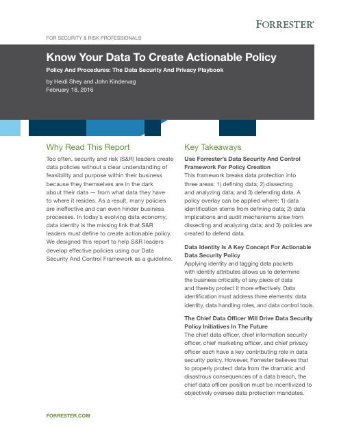 image from Know Your Data To Create Actionable Policy