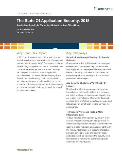 image from The State Of Application Survey 2018