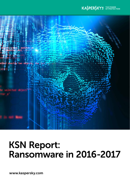 image from KSN Report:Ransomware in 2016-2017