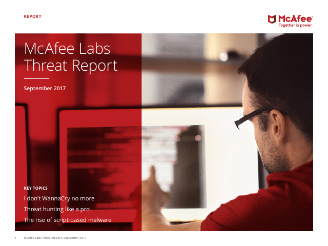 image from Mcafee Labs Threats Report September 2017