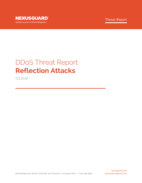 image from DDoS Threat Report Q3 2016