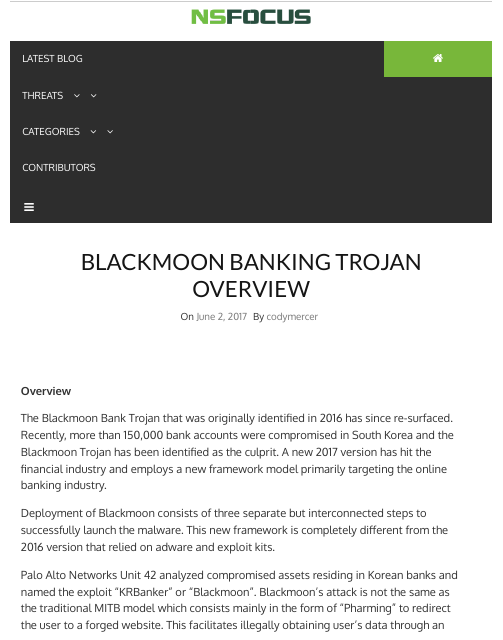 image from Blackmoon Banking Trojan Overview