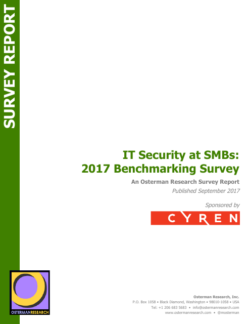 image from IT Security at SMBs: 2017 Benchmarking Survey