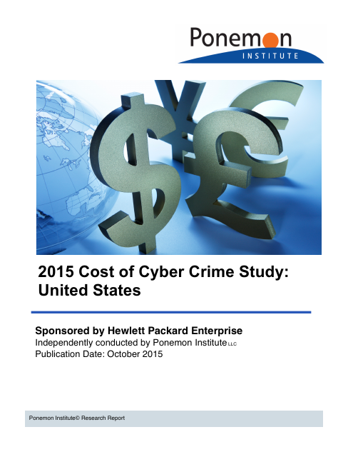 image from 2015 Cost of Cyber Crime Study: United States