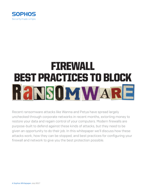 image from Firewall Best Practices To Block Ransomware
