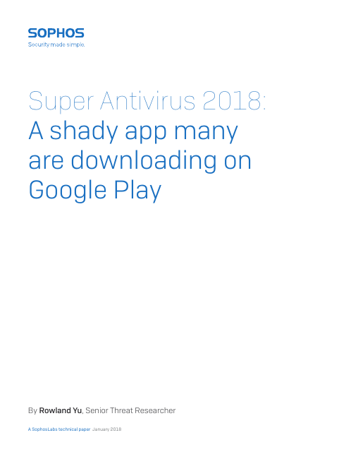 image from Super Antivirus 2018: A Shady App Many Are Downloading On Google Play