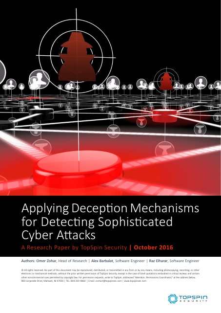 image from Applying Deception Mechanisms for Detecting Sophisticated Cyber Attacks