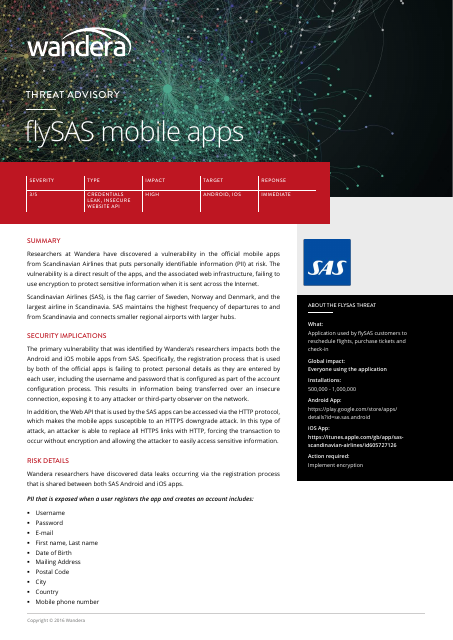 image from Threat Advisory: flySAS mobile apps