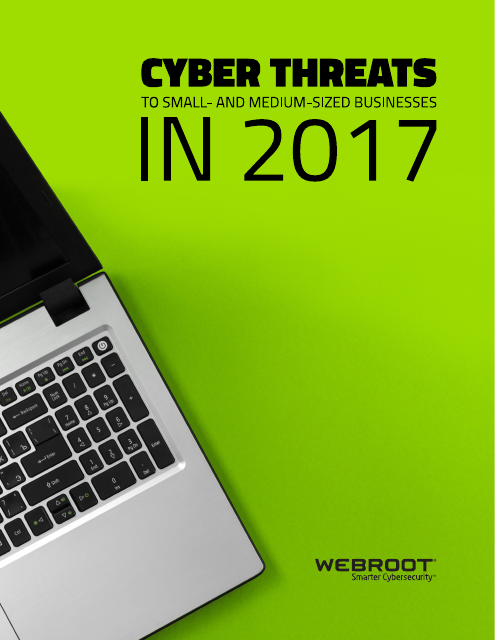 image from Webroot Cyber Threats To Small and Medium Sized Businesses in 2017