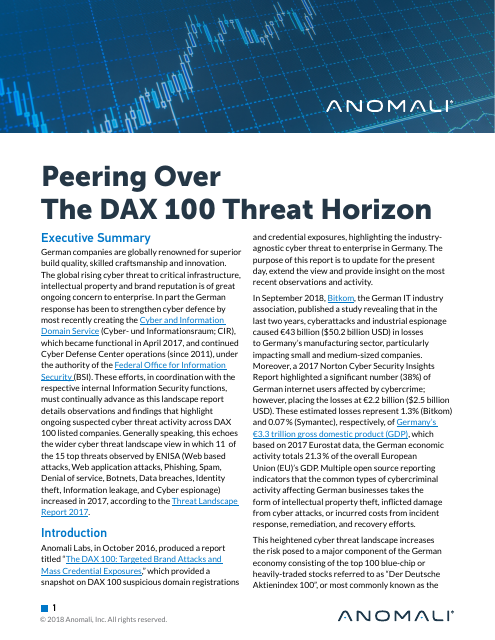 image from Peering Over The DAX 100 Threat Horizon