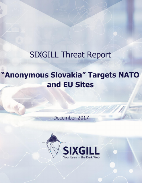 image from "Anonymous Slovakia" Targets NATO and EU Sites