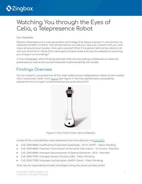 image from Watching You Through The Eyes Of Celia, A Telepresence Robot