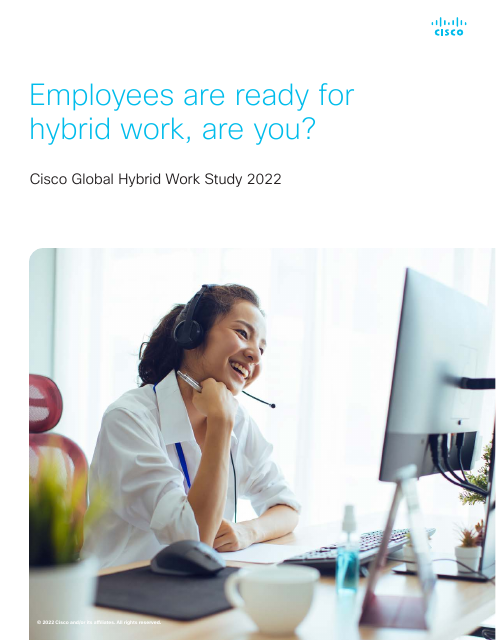 image from Cisco Global Hybrid Work Study 2022
