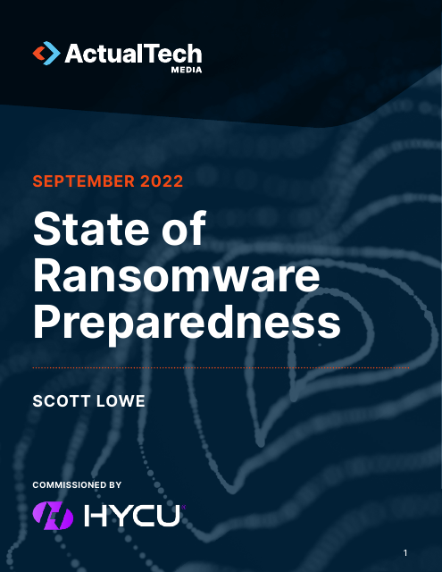 image from State of Ransomware Preparedness 2022