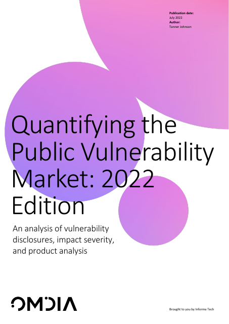 image from Quantifying the Public Vulnerability Market: 2022 Edition 