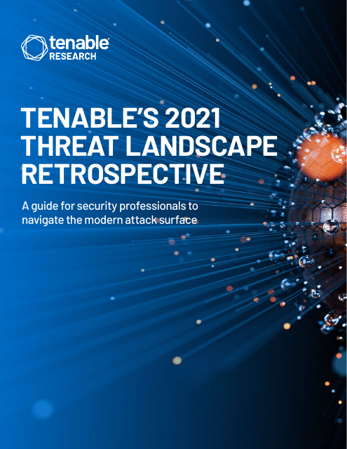 image from Tenable's 2021 Threat Landscape Retrospective 