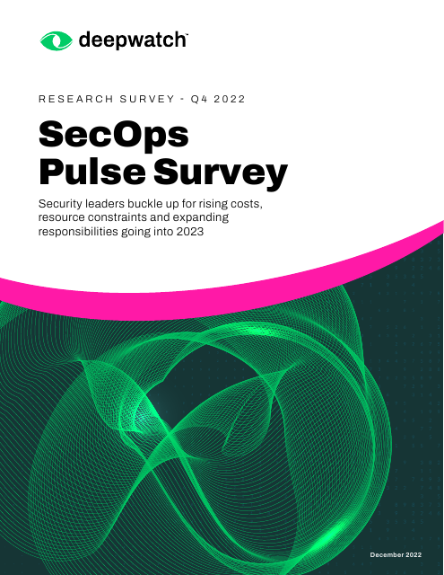 image from Deepwatch SecOps Pulse Survey Q4 2022