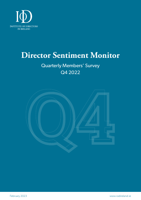 image from Director Sentiment Monitor Quarterly Members' Survey Q4 2022