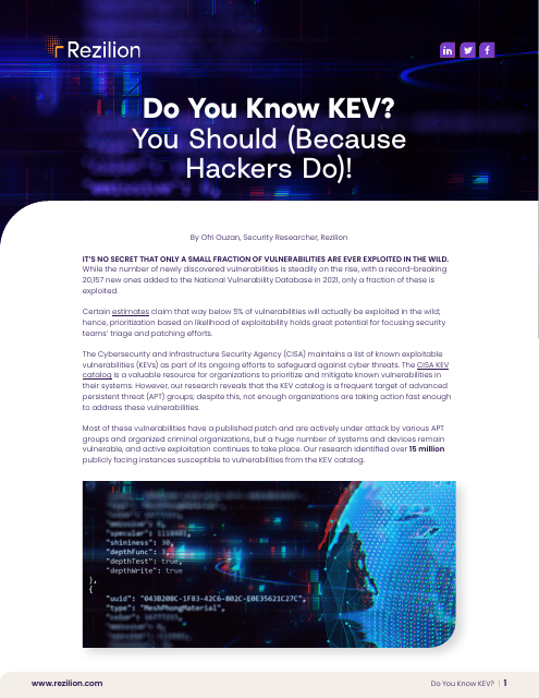 image from Do You Know KEV? You Should (Because Hackers Do)!