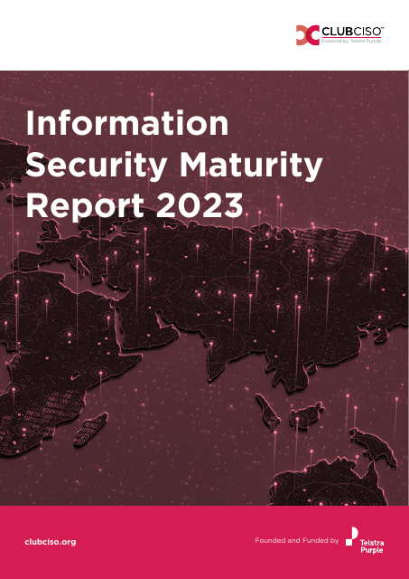 image from Information Security Maturity Report 2023