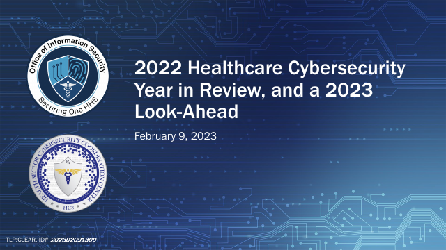 image from 2022 Healthcare Cybersecurity Year in Review, and a 2023 Look-Ahead