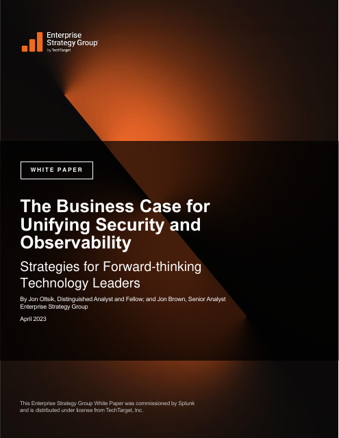 image from The Business Case for Unifying Security and Observability 