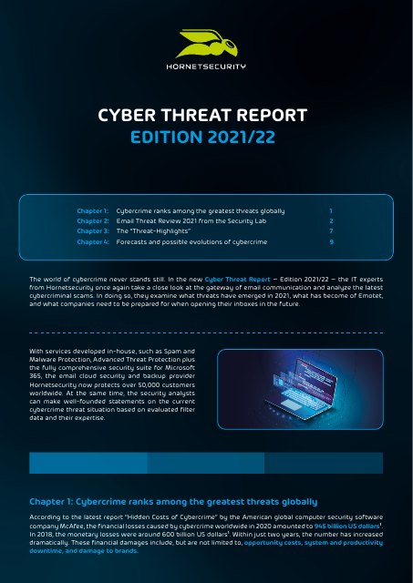 image from Cyber Threat Report Edition 2021/2022